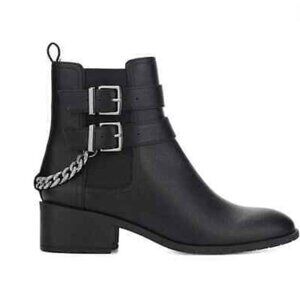 Kenneth Cole Reaction Women's Salt Biker Chain Chelsea Booties
